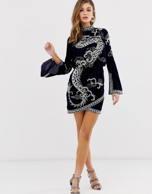 Asos dragon dress online