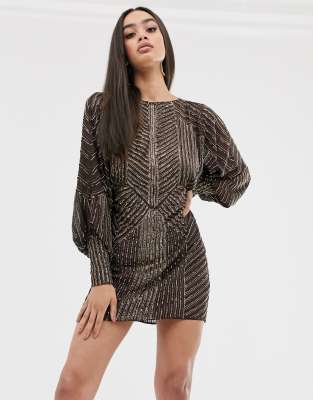 blouson mini dress