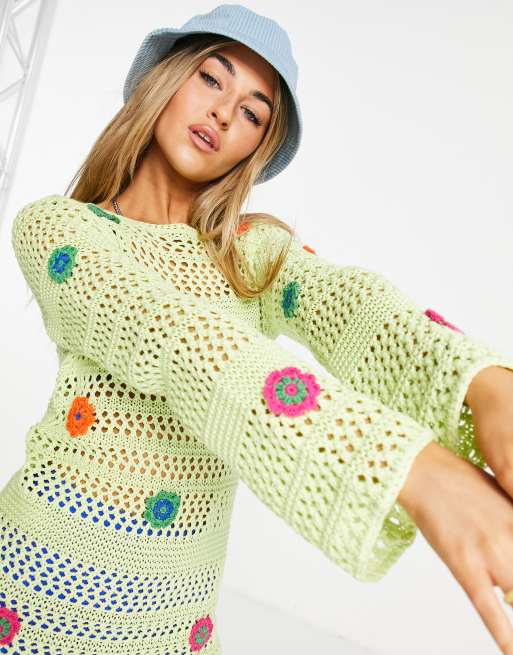 Flower 2024 crochet dress