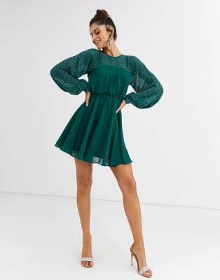 asos embellished mini dress