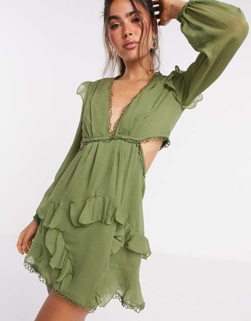 Asos khaki clearance dress