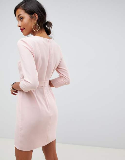 Asos shops design mini dress with wrap skirt