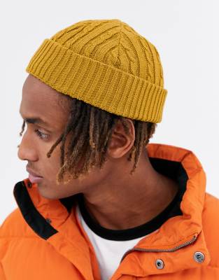 mustard fisherman beanie