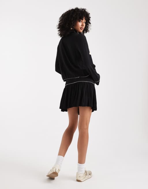 ASOS DESIGN - Mini-jupe d'ensemble à broderies, 3 de 5