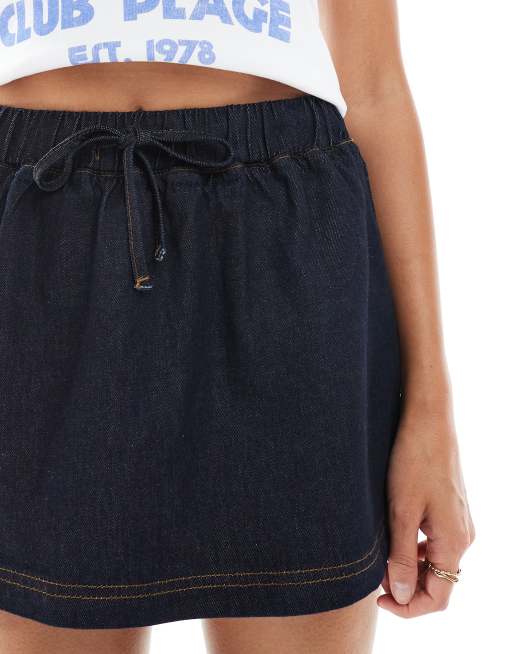 ASOS DESIGN - Mini-jupe en jean à enfiler - Indigo, 5 de 5