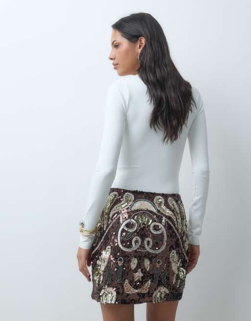 ASOS DESIGN mini-jupe ornée style grecque, 5 de 5