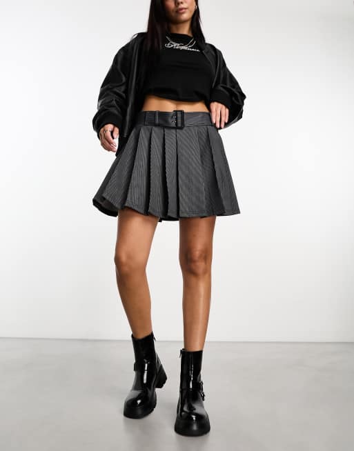 ASOS DESIGN - Mini-jupe plissée à rayures fines, 4 de 4