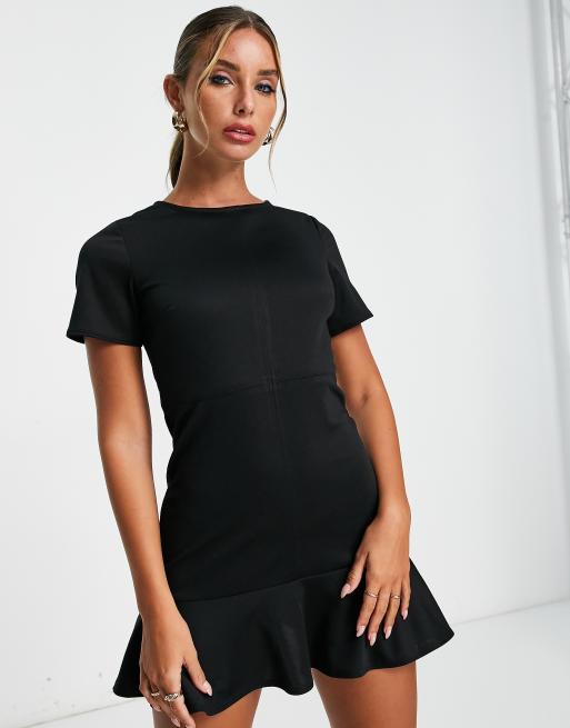 Asos Petite Mini-jurk zwart geborduurde letters casual uitstraling Mode Jurken Mini-jurken 