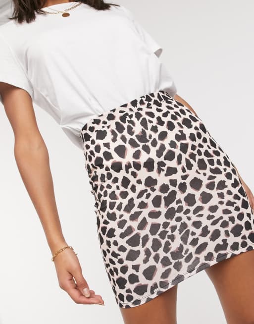 Leopard pencil mini clearance skirt