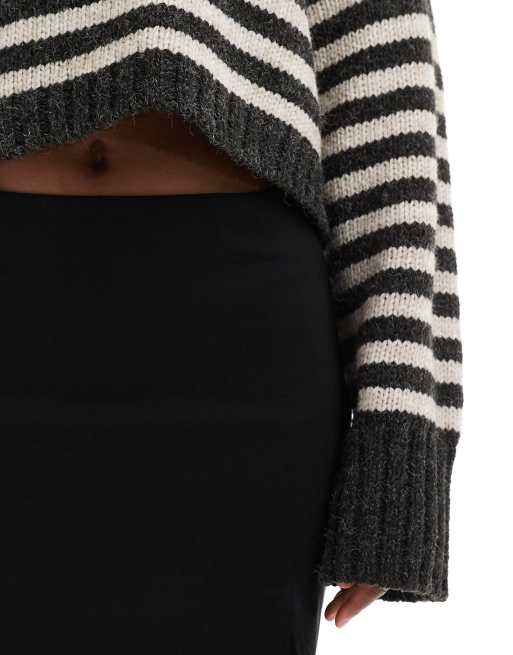 ASOS DESIGN - Mini rok met split in zwart, 4 van 5