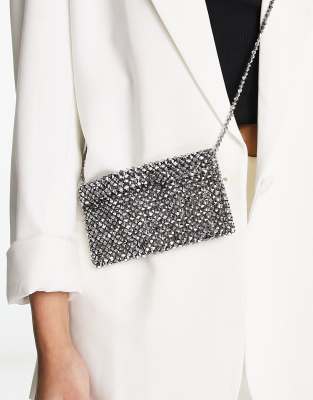 Petit Sac Bandoulière Perles Vertes - Vintage, Occasion, Parfait Pour Soirée