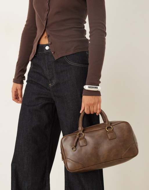 ASOS DESIGN - Mini sac forme bowling - Marron délavé, 4 de 4