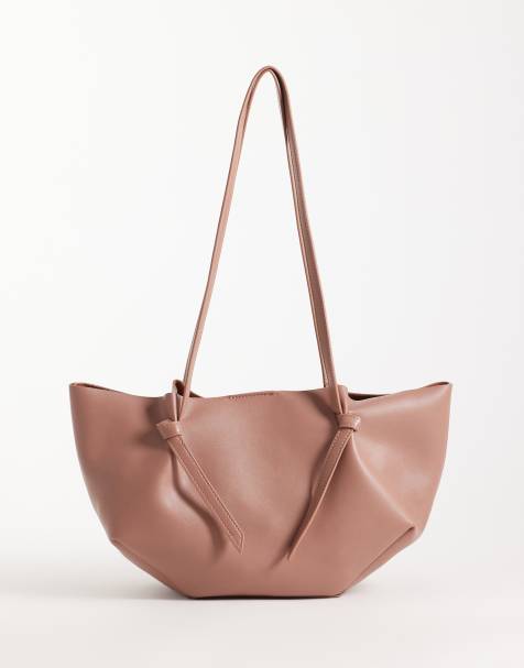 ASOS DESIGN - Mini sac fourre-tout avec poche interne et anse pincée - Vieux rose - view 1