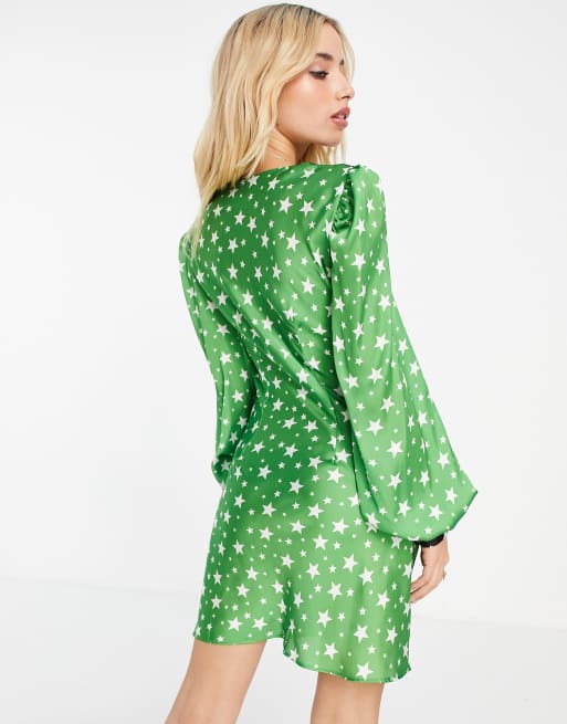 Asos star print dress sale