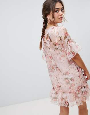 asos 3d flower dress