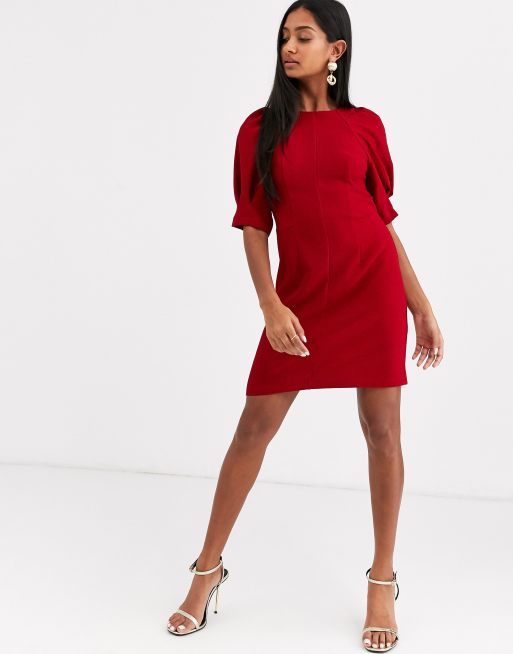 Coast shailene shop puff sleeve dress