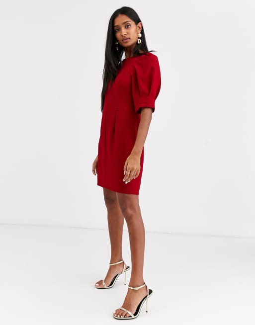 Red shift store dress asos