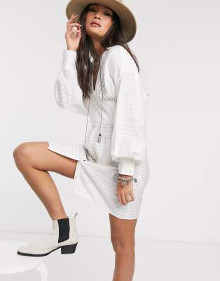 white shirt corset dress