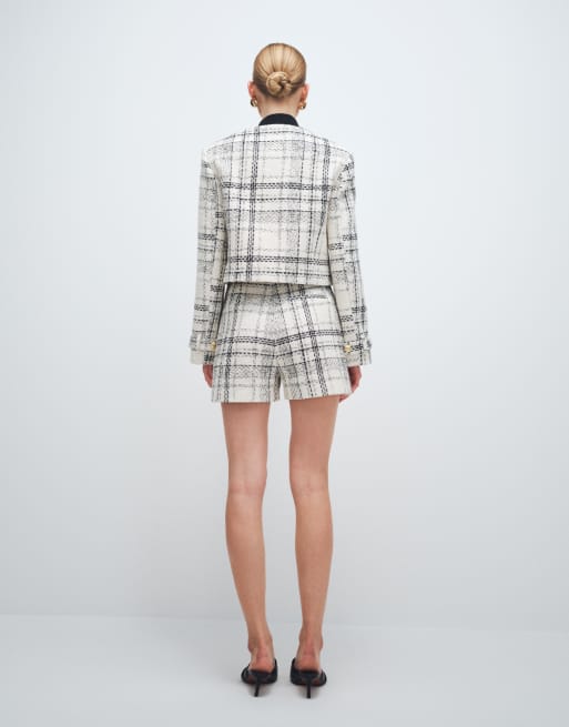 ASOS DESIGN - Mini-short ajusté à carreaux en bouclé, 2 de 12