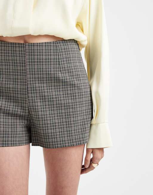 ASOS DESIGN - Mini-short ajusté à carreaux - Gris, 5 de 5
