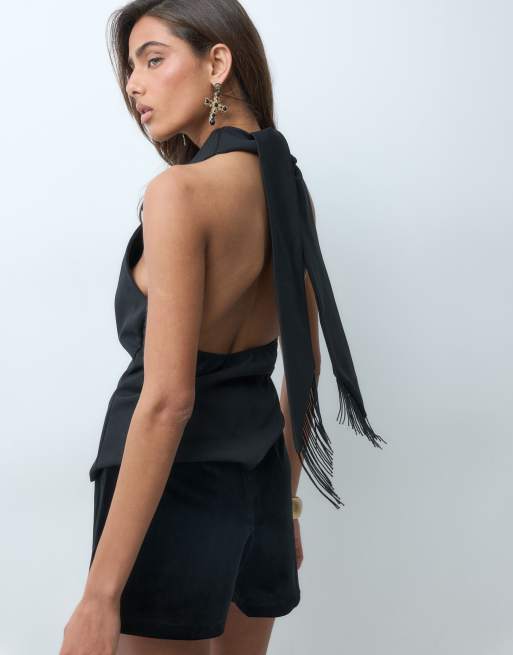 ASOS DESIGN mini shorts in black, 4 of 5