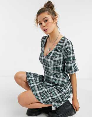 checkered dress asos