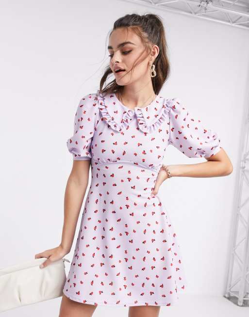 Asos peter cheap pan collar dress