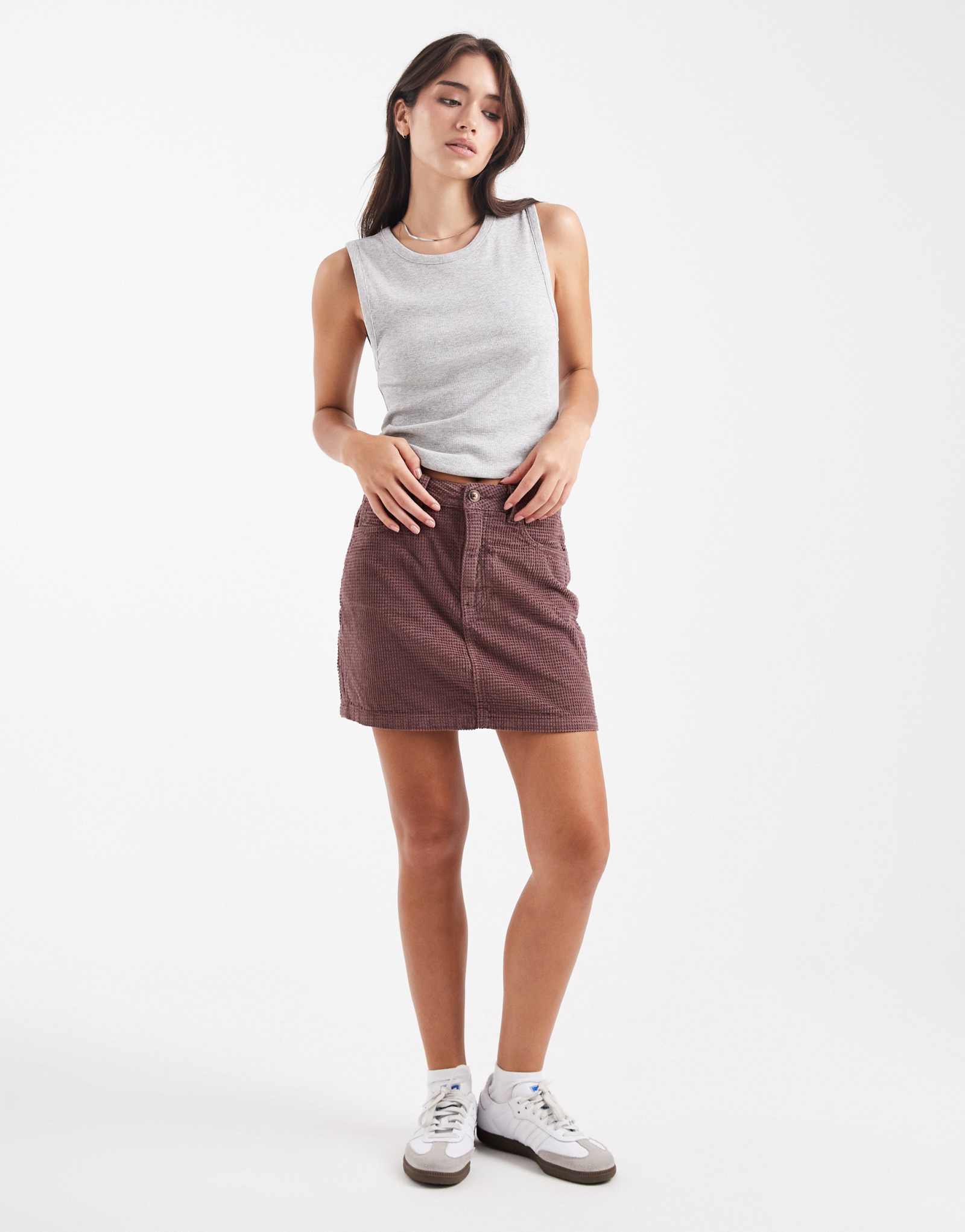 ДИЗАЙНЕРСКАЯ мини-юбка ASOS из пузырчатого шнура сиреневого цвета