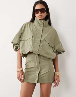 Asos Design Mini Skirt In Green