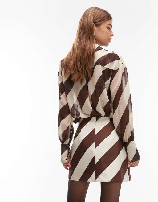 ASOS DESIGN mini skirt in stripe (part of a set), 5 of 5