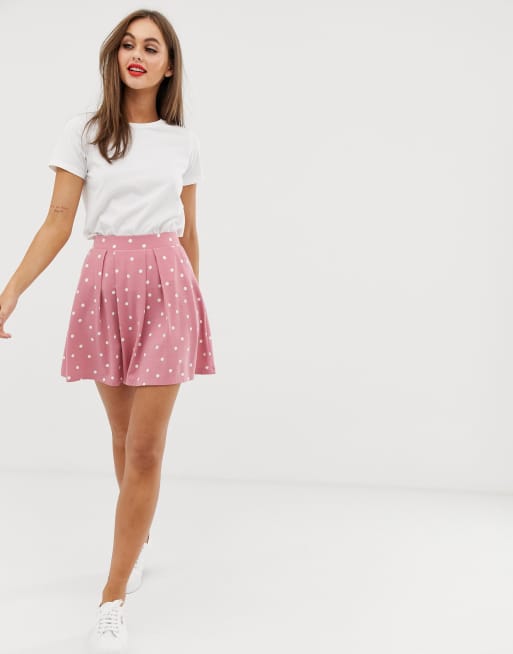 Polka dot 2024 skirt pink