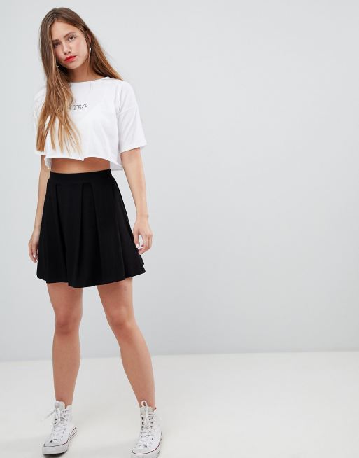 ASOS DESIGN mini skirt with box pleats