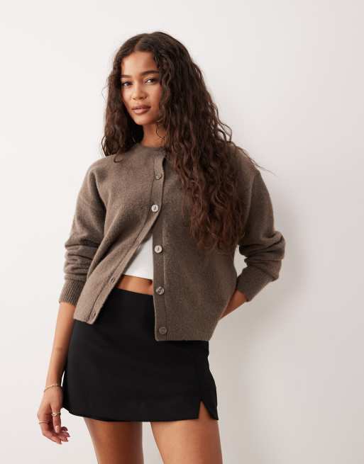 ASOS DESIGN pelmet mini skort in black