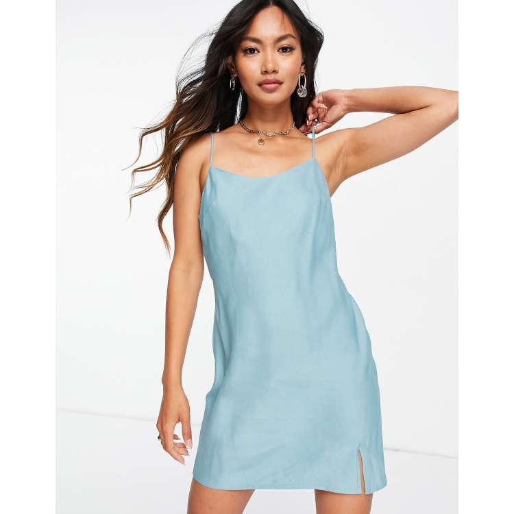 Asos duck egg blue dress sales