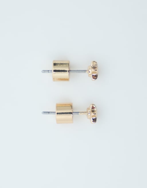 ASOS DESIGN mini star stud earrings in gold tone, 4 of 4