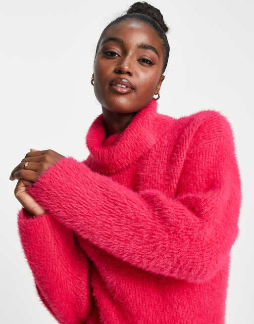 Pink 2025 eyelash sweater