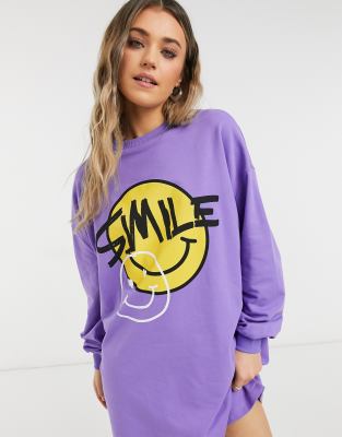 bright purple sweatshirt