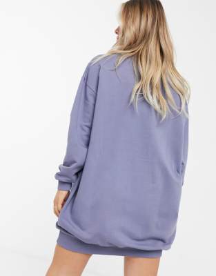 dusty blue sweatshirt