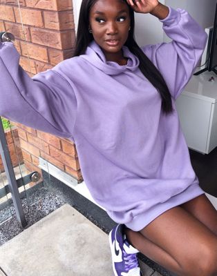 purple hoodie dress