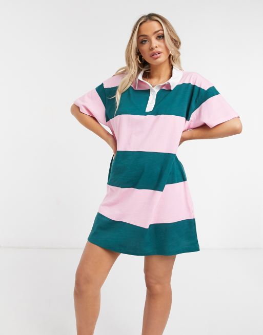 Polo neck clearance t shirt dress