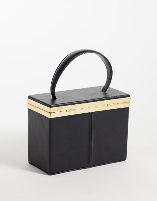 ASOS DESIGN mini vanity clutch-taske i sort, 4 af 4
