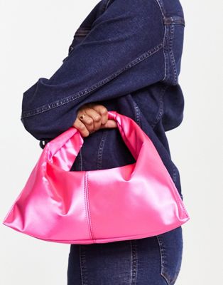 ASOS DESIGN mini winged relaxed tote bag in pink