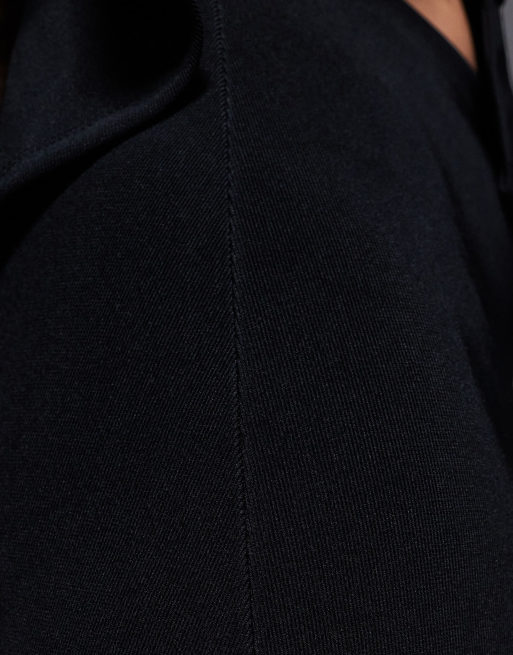 ASOS DESIGN - Minigonna molto corta a vita bassa nera in coordinato, 5 di 5