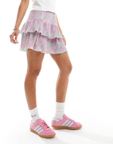 ASOS DESIGN - Minigonna plissé morbida a fiori - view 1