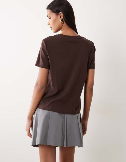 ASOS DESIGN - Minigonna sartoriale a pieghe grigia, 5 di 5