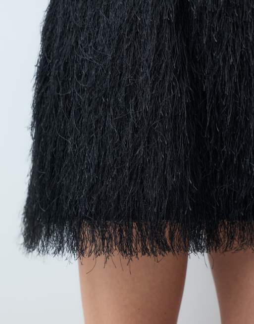 ASOS DESIGN minigonna soffice nera, 4 di 5