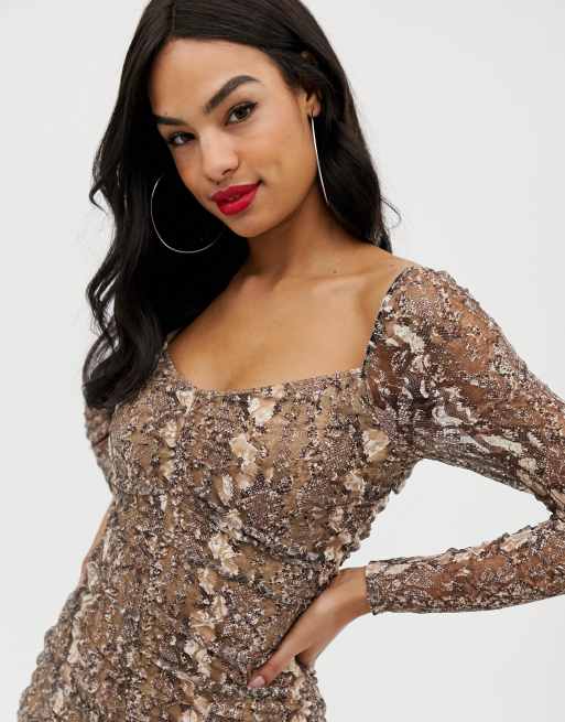 Schlangenmuster kleid cheap asos