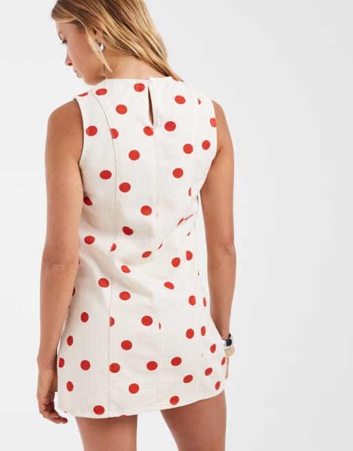 ASOS DESIGN – Minikleid mit roten Polka Dots, 4 von 4