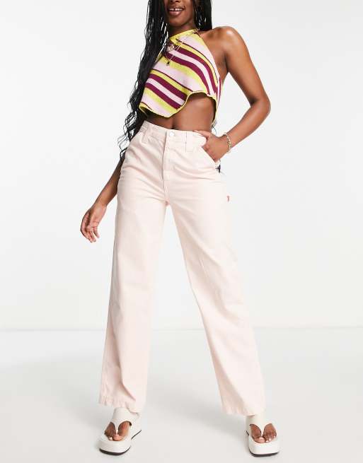 peach cargo pants