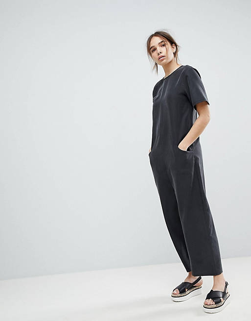 ASOS DESIGN Minimal Jumpsuit with Dropped Crotch